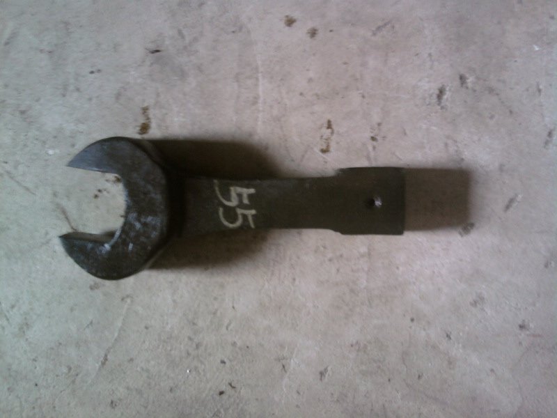 Percussion open-end wrench-single-headed wrench S100-straight handle hammer open-end wrench in stock