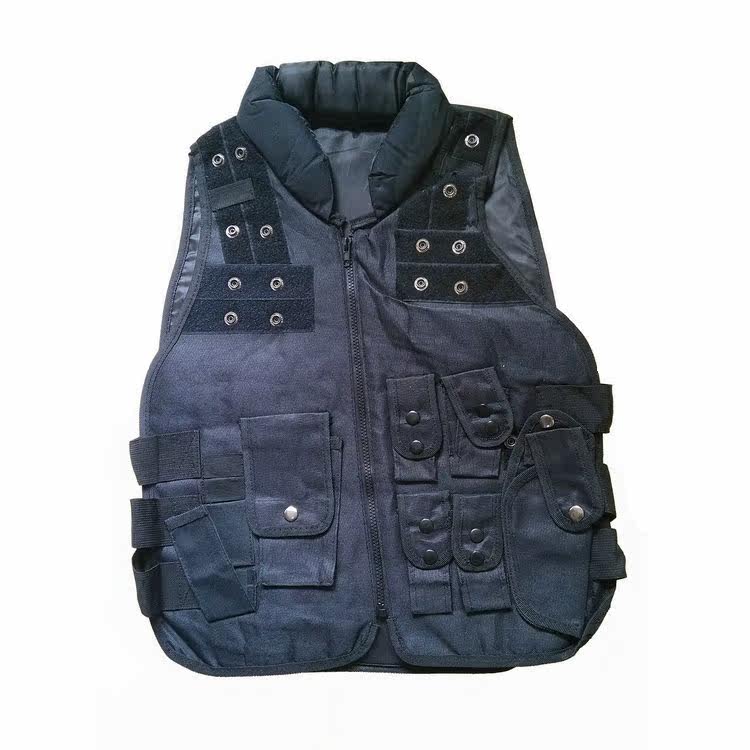 Foreign trade vest riding vest CS survival game equipment with hook and loop explosion-proof security protective jacket