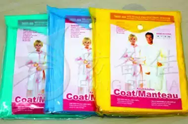 Portable fashion translucent raincoat travel concert raincoat poncho non-disposable raincoat