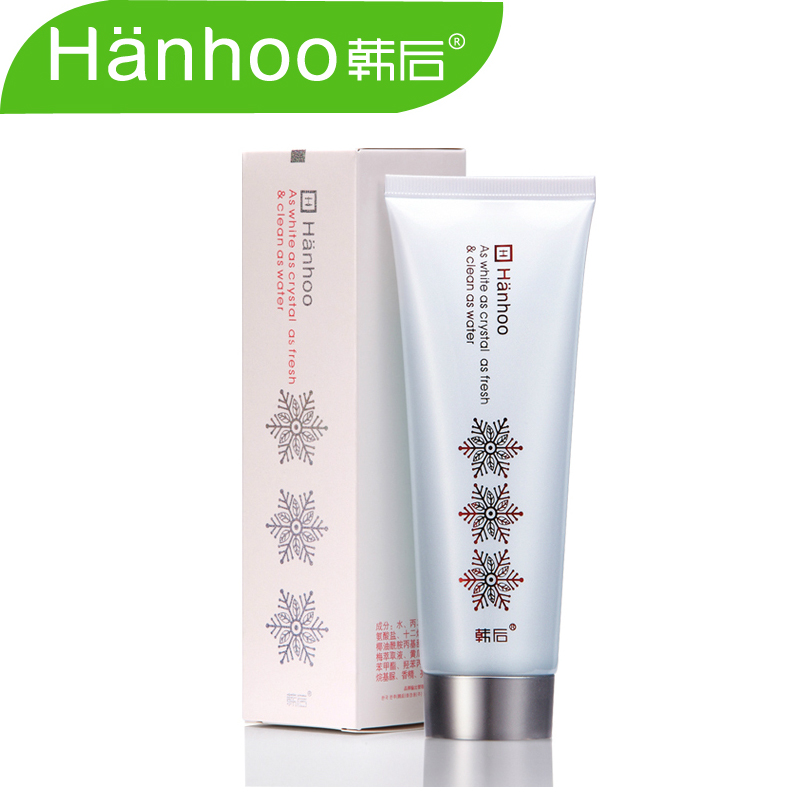 韩后 雪玲珑净白清透洁面晶120g 控油美白保湿清洁 专柜正品