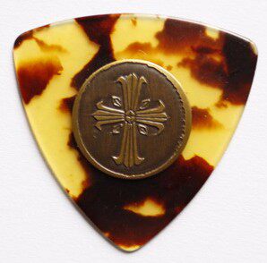 Japanese PickBoy Stud Metal Pattern Special Edition Triangle Guitar Paddles