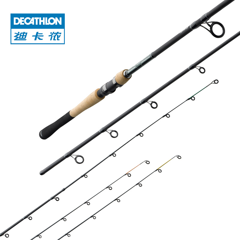 迪卡侬  3.3米 抛竿 3节碳素插节 鱼竿 CAPERLAN