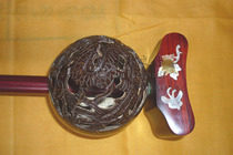 Banhu musical instrument Banhu Qinqiang Banhu purple sandalwood bottom trustee carving Banhu carving Dragon scoop giving Banhu box