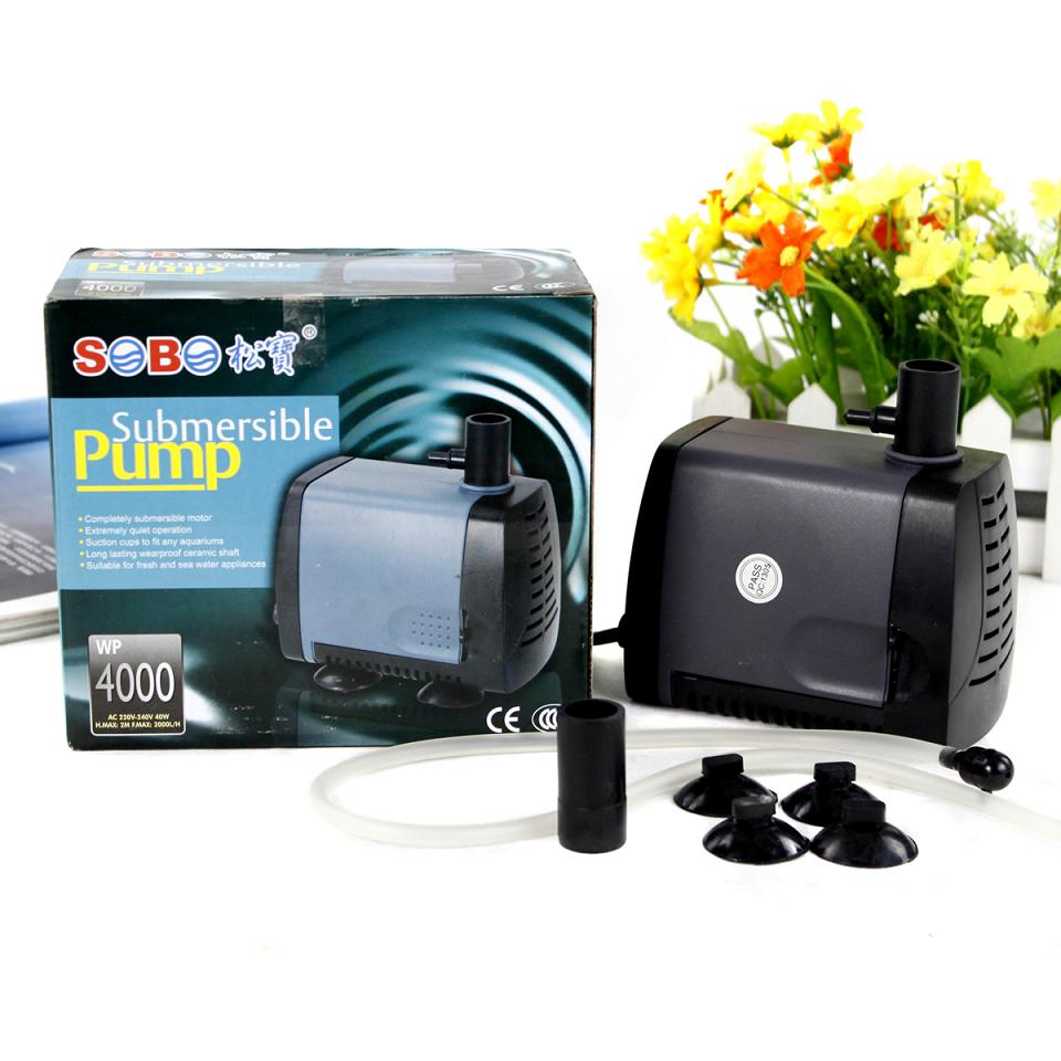 波奇网 水族用品 SB松宝WP-4000潜水泵抽水泵适用1.8米鱼缸