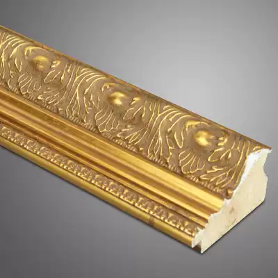 Wang Bin photo frame line gold and silver foil line 4-6CM gold frame strip solid wood line gold foil 5090HK