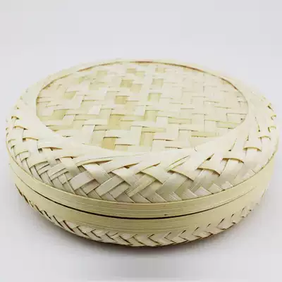 Vietnam imported handmade bamboo strips Bamboo Bamboo Bamboo basket Pu'er tea packaging box simple environmental protection green double cake box