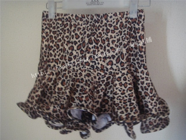 Adult Latin skirt BAO WEN Latin dance skirt women's BAO WEN skirt hem fluffy wave skirt