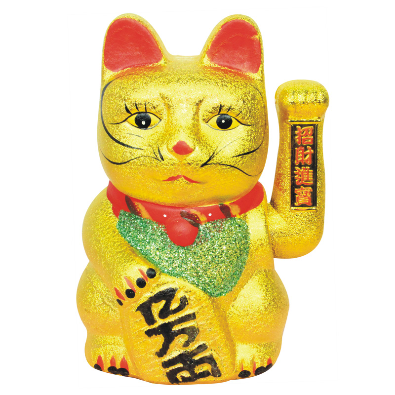 Ceramic Electric Cat Swing Piece Opening Golden Cat Shake Hands New Store Opening Gift Multi-Size Delivery Battery