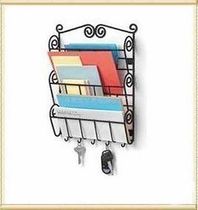 European iron art newspaper rack wall hanging rack information rack magazine rack book rack storage rack storage rack hanging key rack