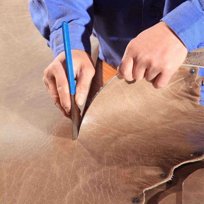 Revered Professional Custom Head Layer Buffalo Leather DIY Sofa Cushion Seat Dining Cushion Computer Chair Cushion Car Mat