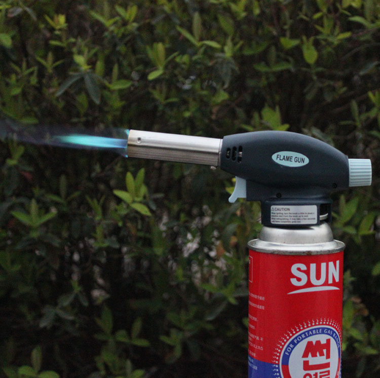 Outdoor High Temperature Spray Firearm Portable Baking Spray Gun Point Carbon Barbecue Spray Gun Burning Pig Hair Straight Punch Lighter Welding Gun-Taobao