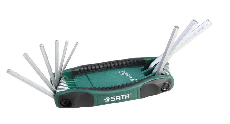SATA WDA Tool 9 pieces of folding inner hexagon 09122