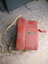 Special nostalgia early era handshake telephone Gansu province telecom equipment factory red old telephone HC 35001