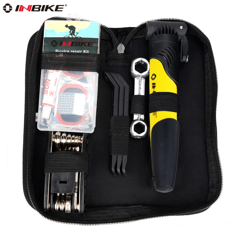 Giant Mountaineering Bike Combination Repair Kit Set Contains Tire Inflator Equipment Accessories