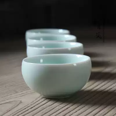 Longquan celadon kung fu tea set ice crack glaze 6 color Cup ceramic tea set Tea Cup Tea Cup special sale sale