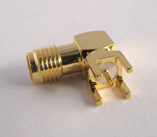 SMAKWE Bend Dry Plate Test All Copper Gold Plated RF Joint Antenna Connector SMA Connector
