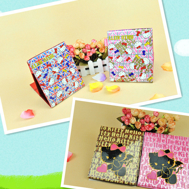 2012 Japan Sanrio new fancy Kitty makeup mirror Folding mirror Carry-on mirror Portable mirror desktop mirror