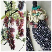 Dreams in the Garden Wonderful Flowers in the Rain Shell Tassels