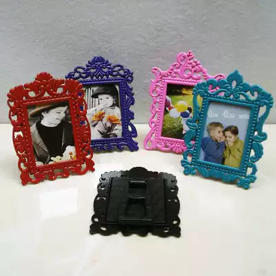 Creative wedding gift ornaments color alloy craft big head photo frame one inch big flower