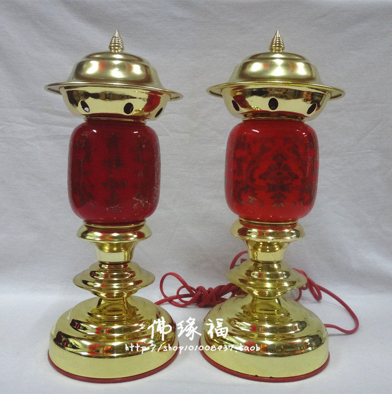 Buddhist Supplies Lotus Lamp Buddha Hall Decoration LED Changming Lamp Buddha with electronic candle Electric for the lamp for the Buddha