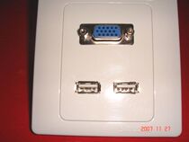 Simon socket VGA double-hole USB wall plug-in furnishing panel (86 welded type)