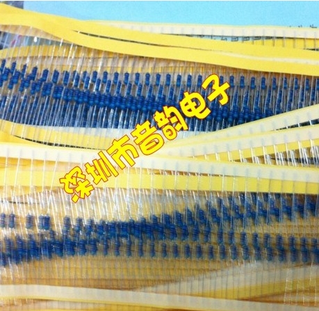 Metal film resistance 8 2K 8K2 1 4W 25W 0 1% color ring choreography with 1000 = RMB10