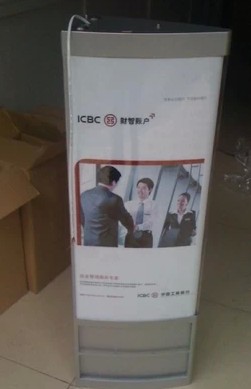 ICBC ATM teller machine partition type double-sided light box LED light box advertising display rack exhibition ICBC light box