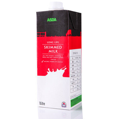 ASDA 艾思达 脱脂牛奶 1L