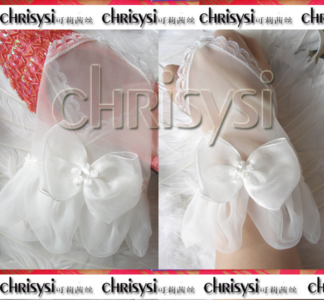 新娘婚纱无指手套短款 新品16