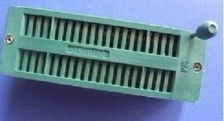绿色40P锁紧座 40P活座 耐高温 单片机底座 插座(宽体)