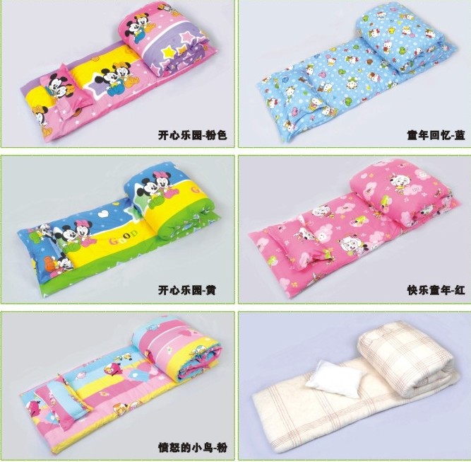 Kindergarten quilt children's cotton is used in bed in four seasons for kindergarten special three pieces of air conditioning