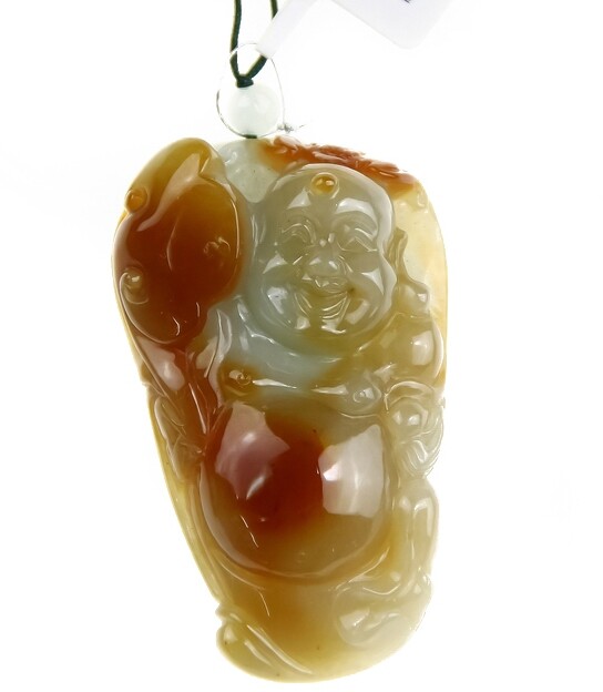 Emerald Jade Buddha Pendant Natural Emerald Jade Red Emerald Jade Red Jade Pendant Emerald Jade Buddha Necklace Pendant Emerald Jade Buddha Item Pendant