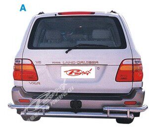 Suitable for land cruiser LC100 rear guard bar FJ100 rear bumper 4700 stainless steel rear bumper