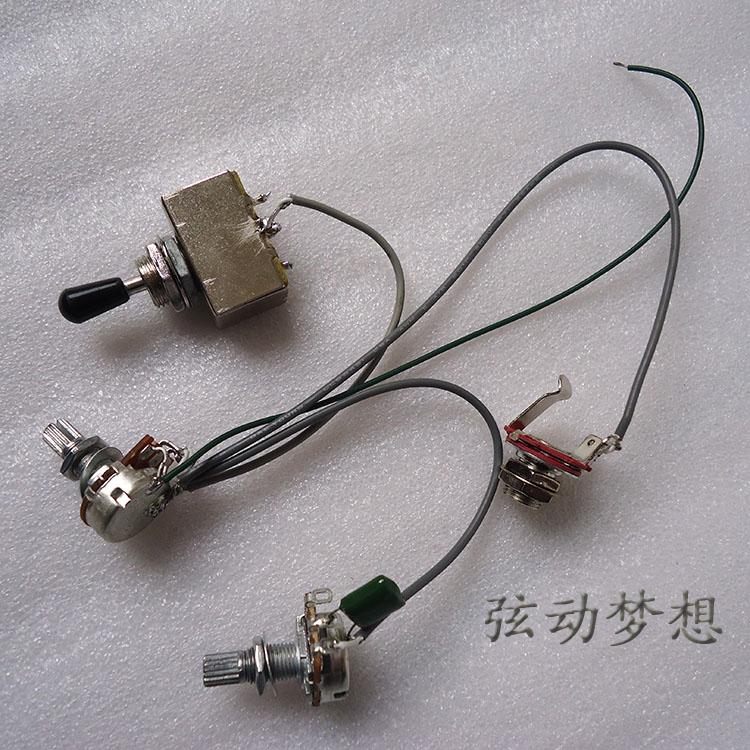 Ja Jack electric guitar universal volume sound color control line Double ten soundtrack for circuit DIY accessories