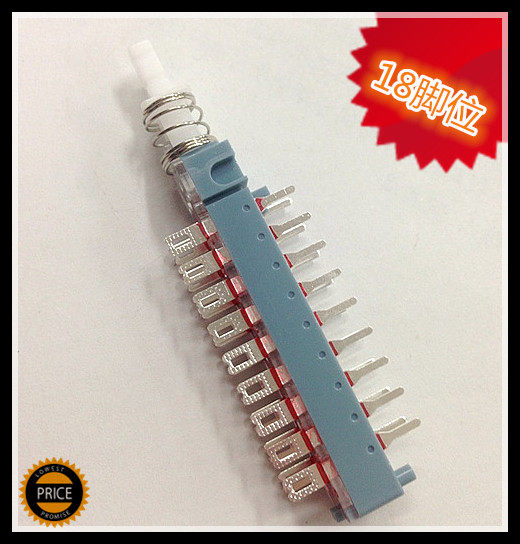 (Quality) Import Whidharp key switch Straight key switch Self-lock power switch button 6 knives 18 foot support