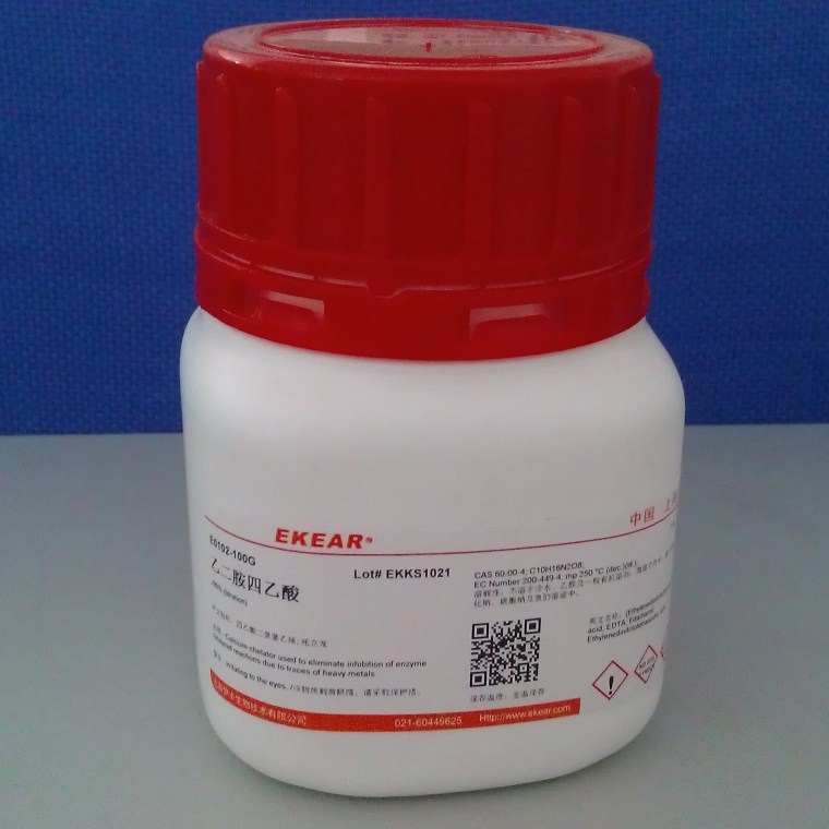 科研试剂/生化实验试剂 /乙二胺四乙酸/EDTA/CAS号:60-00-4 100g