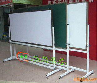 Customized blackboard double-sided magnetic blackboard green whiteboard 100*200 with shelf mobile flip blackboard special offer