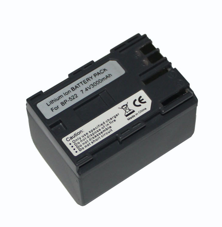 Manufacturers wholesale Canon BP522 lithium battery for EOS G MV series cameras
