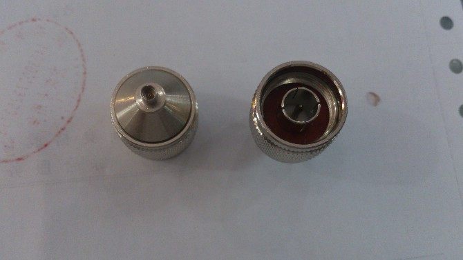 NJ to MMCXK N to MMCX female RF adapter instrument test adapter all copper high frequency adapter