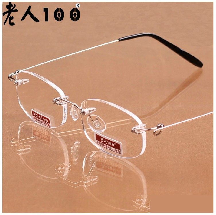 Anti-fake packaging old man 100 no box HD anti-fatigue men and women super light no frame old flower mirror 815 