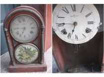 Can use old mechanical gears old mechanical clocks from the Republic of China Roman plate treasure trademarks glass painting birds film and television props