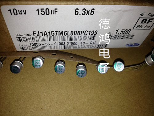 South Korea 3 and 10V150UF 6 3X6 FJ high frequency solid-state capacitor SAMWHA Generation 10V 220UF