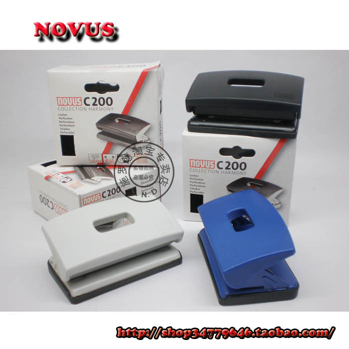 Schroeder Boutique Stationery German Stationery Rofos NOVUS Mini Paper Double Hole Punching Machine C200