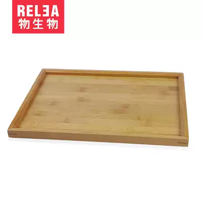 Release biological tea set set solid wood tea tray glass tea tray