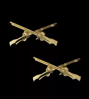 National Army metal badge National army army collar flower Alloy manufacturing pin rifle collar flower