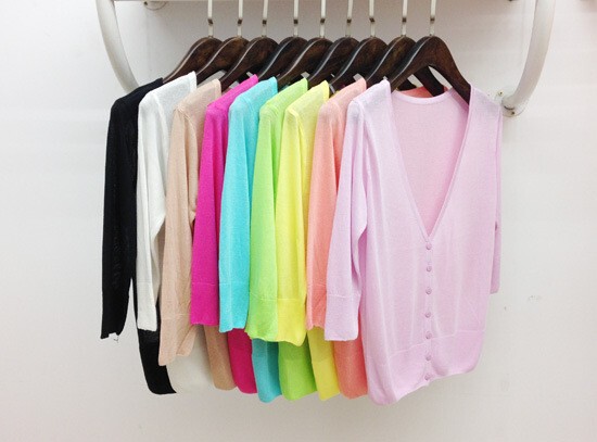 2025 New Summer Ice Silk Vacation Women's Knitted Cardigan Short Thin Versatile Jacket Air Conditioning Sun Protection Clothing