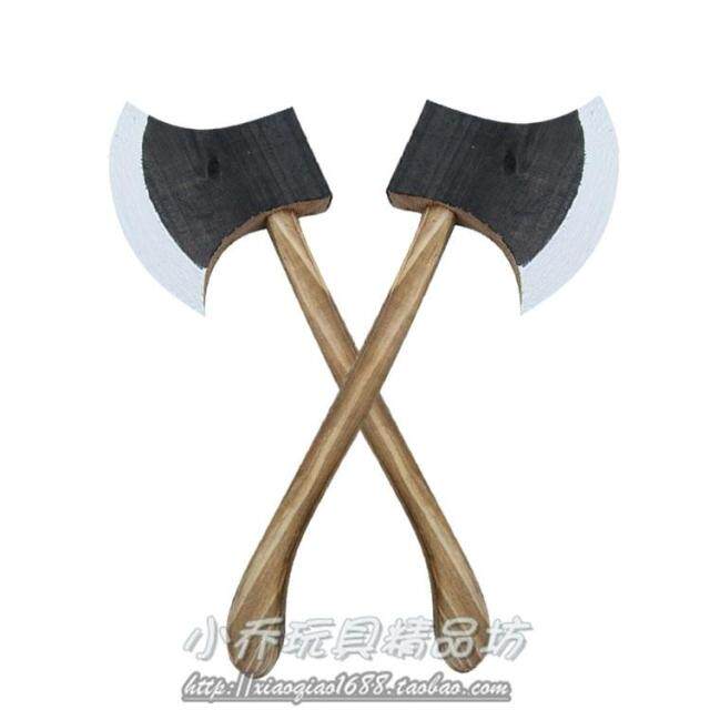 Halloween funny ax annual show ax wooden ax hat performance props ax help ax dance