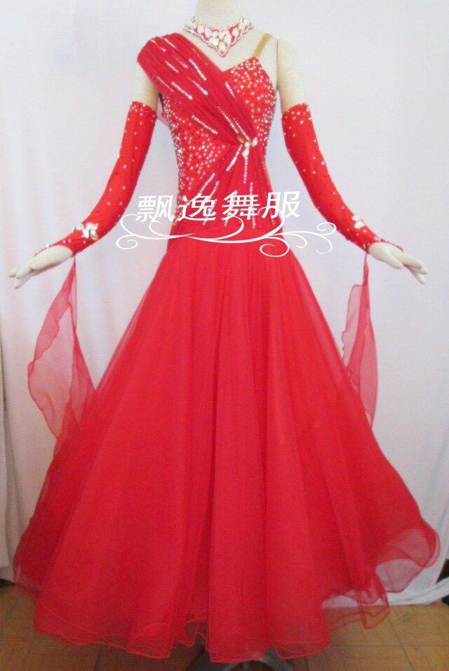 National Standard New Morden Dance Dress Upscale Customised Ballroom Performance Waltz Tango Housewife Non Halal Barn