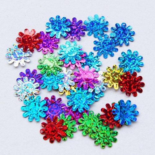 Side Holes Sunflower Bright Sheet Beads Sheet DIY ornament Material accessories Accessories Clothing Accessories accessories Dance suit Materials