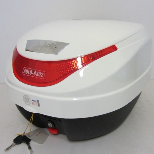 Aidele 8302 locomotive trunk trunk storage box quick disassembly white can put full helmet